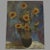 Mid 20th Century Still Life of Sunflowers Oil Painting on Board by George Cermak For Sale - Image 9 of 9