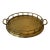 Brass Bamboo Motif Gallery Tray For Sale