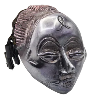 Bomber Bax, Decorated Angola Chokwe Mask, 2022, Paint on Vintage Mask
