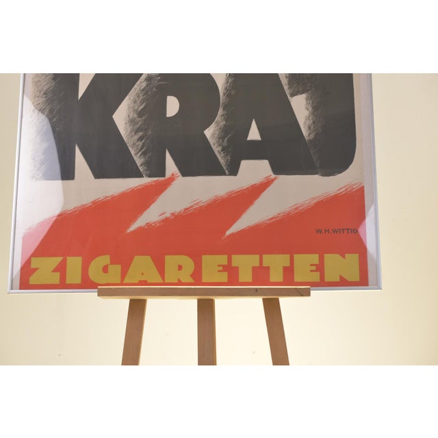 Advertising Poster for Cigarettes by W.H. Wittig, 1927 For Sale - Image 3 of 6