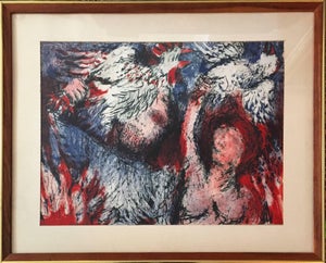 Jerome Kaplan, Kappara, Ritual, Rare Judaica Print, 1952