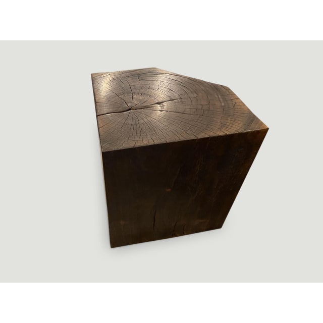 Andrianna Shamaris Single Charred Side Table For Sale - Image 16 of 18