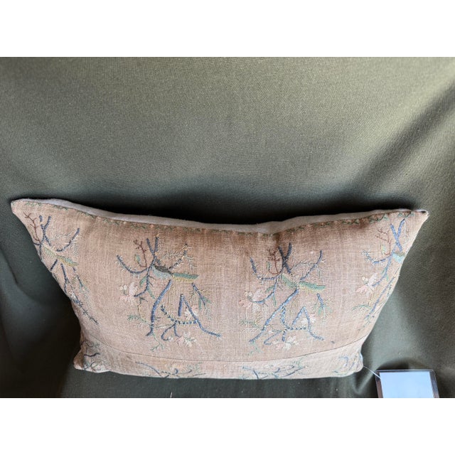 17th Century Persian Isfahan Metallic Embroidery Pillow For Sale In Los Angeles - Image 6 of 7