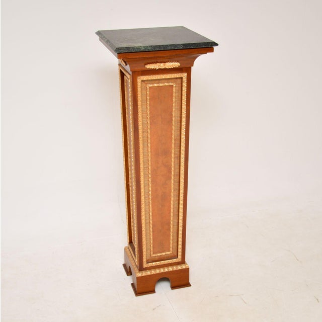 French Marble Top Pedestal Column, 1960s For Sale - Image 10 of 10