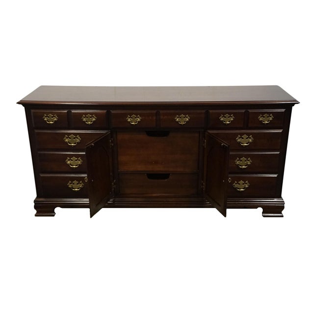 Late 20th Century Kincaid Furniture Cherry Mountain III Traditional Style 69" Triple Door Dresser 71-160 For Sale - Image 5 of 12