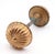 Pair of Vintage Fluted Brass Entry Door Knobs For Sale - Image 4 of 6