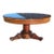 Early 19th Century Charles X Mahogany and Walnut Round Coffee Table For Sale