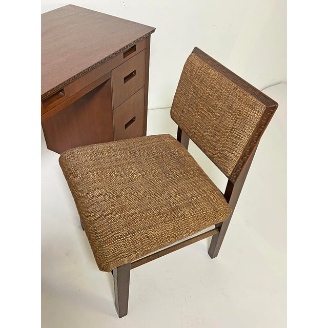 C. 1950s Frank Lloyd Wright Taliesen Writing Desk and Chair for Henredon For Sale - Image 18 of 18