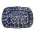 Antique Blue and White Platter - Spongeware - 10 X 13 For Sale