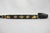 Alligator Carved Wood Gold Leaf Amber Inlaid Black Lacquer Walking Stick Cane For Sale - Image 13 of 18