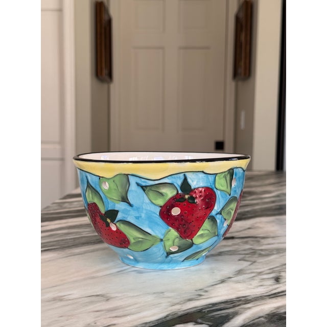 Denise Ford for Ganz Strawberry Strainer For Sale - Image 4 of 5