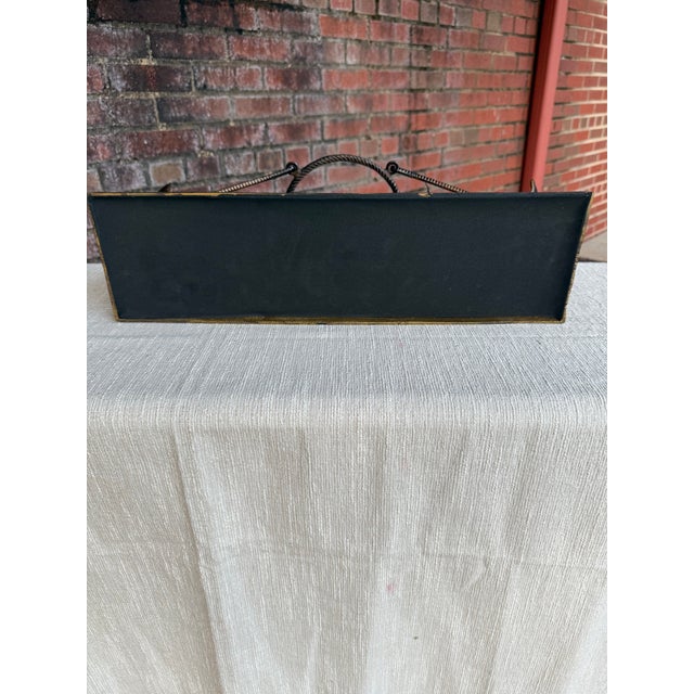 Vintage 1980s Brass Elephant & Glass Hurricane Centerpiece - Maitland-Smith Style For Sale - Image 11 of 11