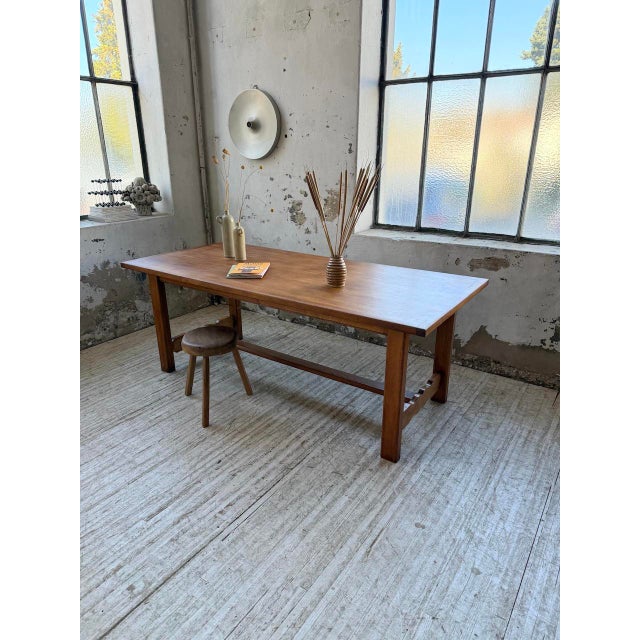Oak Farm Table, 1970s For Sale - Image 3 of 18