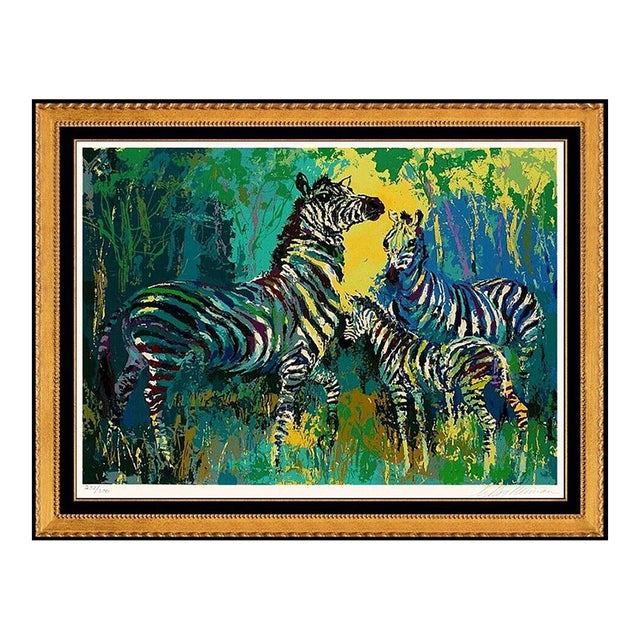 1970s Zebra Family, LeRoy Neiman For Sale