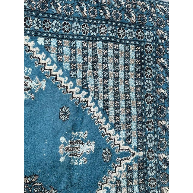 Textile Vintage Rustic Moroccan Rabat Rug, 1960s For Sale - Image 7 of 17