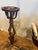 French Antique French Andirons With Bucket. Andirons Are Perfectly Upright and Straight. Photo Shows One Leg on and One Leg Off Area Rug. For Sale - Image 3 of 4
