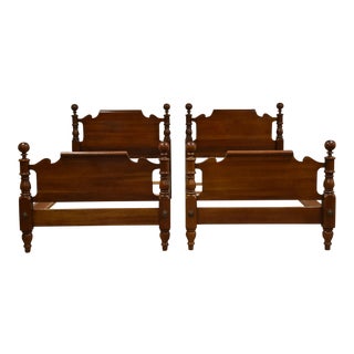 Solid Cherry Twin Beds - a Pair For Sale
