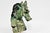 Gemstone Emerald Horse Bust Sculpture Olive Black Hand Carved For Sale - Image 10 of 11