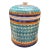 1920s Traditional Hand-Painted Ceramic Sicilian Big Salt Container From Patti For Sale