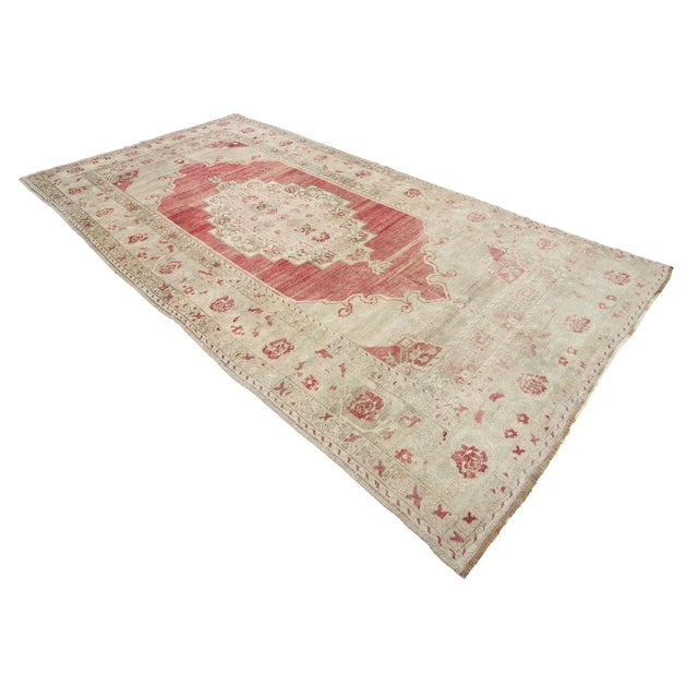 Vintage Turkish Konya Wool Rug- 5′6″ × 10′7″ For Sale - Image 4 of 7