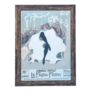 Vintage French Can Can Poster For Sale