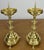 Vintage French Style Brass Gold Candleholders, Set of 2 For Sale - Image 3 of 18