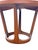 Wood Vintage Lane Modern Style Round Table Accent Side or End Single Table For Sale - Image 7 of 7