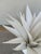 Currey & Company Modern White Meta Agave Sculptures Pair For Sale In Atlanta - Image 6 of 6