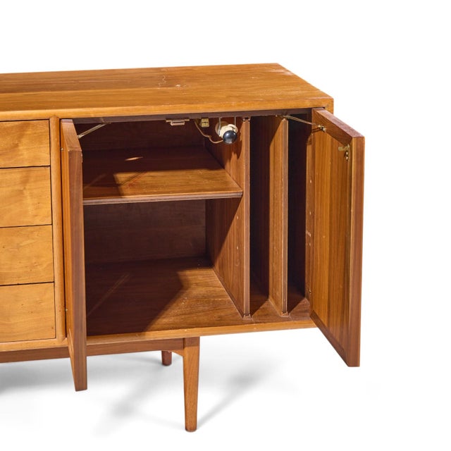 Kipp Stewart for Drexel Declaration Mid Century Walnut Credenza For Sale - Image 10 of 12