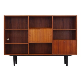 Vintage Danish Teak Bookcase, 1970s For Sale