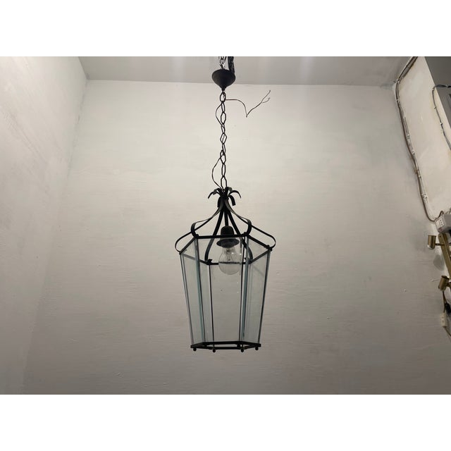 Bronze Glass Light Pendant, 1950s For Sale - Image 5 of 9