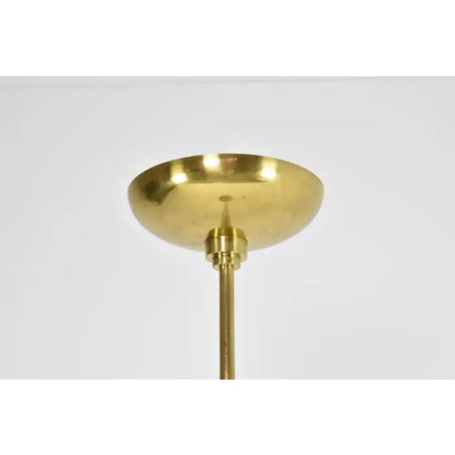 French Vintage Brass Uplight Floor Lamp — 1970s For Sale - Image 4 of 7