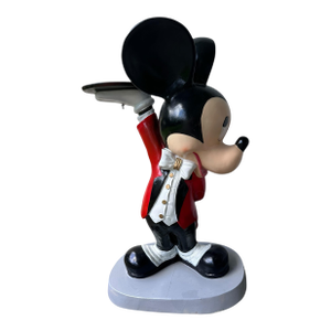 Rare Vintage Disney Gallery Mickey Mouse Butler Valet Bar Table