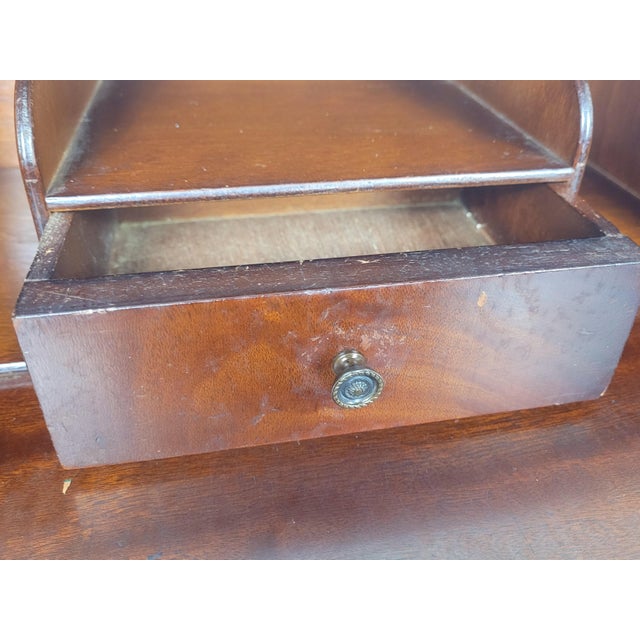 Vintage Secretaire in Mahogany, 1950 For Sale - Image 12 of 18