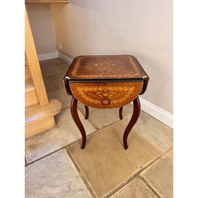 Antique 19th Century Marquetry Occasional Table For Sale - Image 4 of 13
