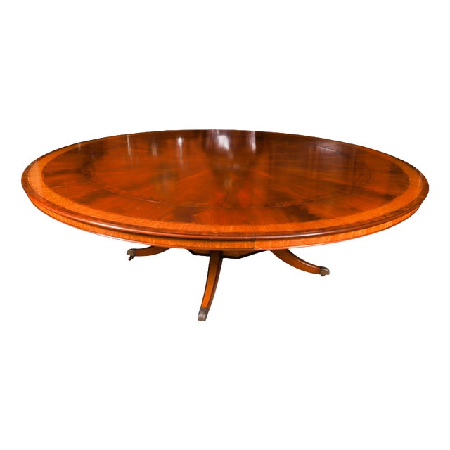 Vintage Flame Mahogany Dining Table from Harrods For Sale