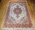 Vintage Persian Tabriz Rug, Hand-Knotted Wool & Silk, Floral Pattern, Ivory & Pink, 8x12 For Sale - Image 14 of 18