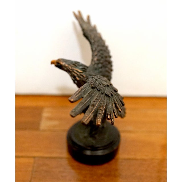 1970s Vintage Copper Plated Eagle In-Flight Sculpture For Sale - Image 5 of 13