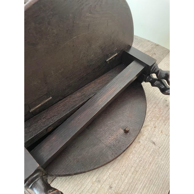 Wood Small Vintage Side Table, 1980s For Sale - Image 7 of 9