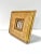 English Gold Gilt Leather Picture Frame – Italian Style Textured Frame, Vintage Wall Decor For Sale - Image 3 of 7