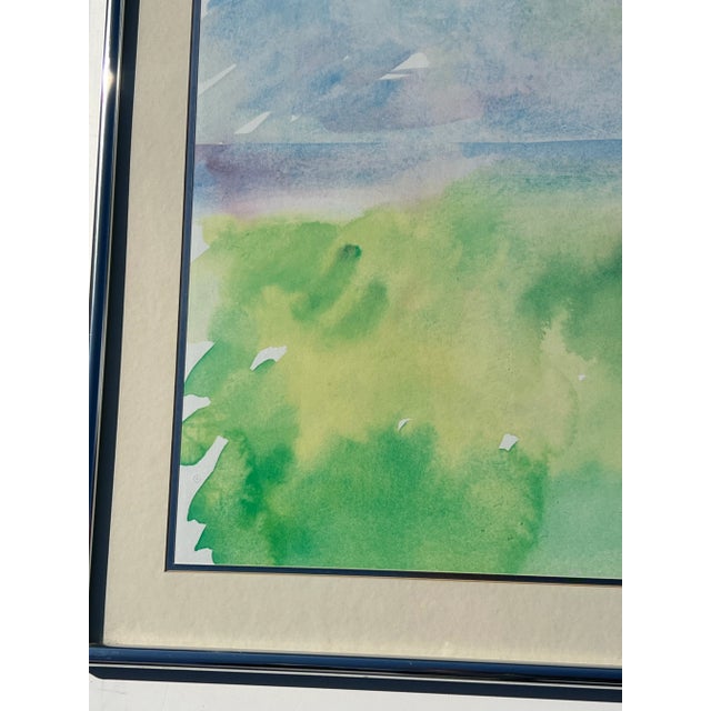Vintage Ole Kortzau Abstract Watercolor on Paper For Sale In Miami - Image 6 of 11
