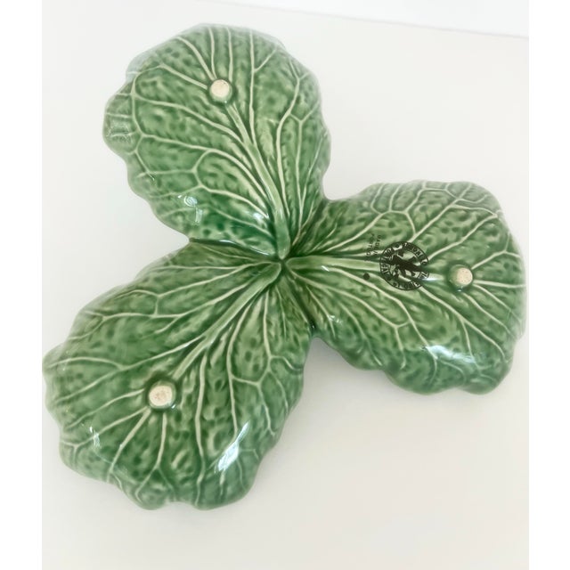 Mediterranean Bordallo Pinhiero Divided Serving Dish For Sale - Image 3 of 7