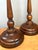 Vintage Theodore Alexander Turned Wood Candlestick Table Lamps - A Pair For Sale In West Palm - Image 6 of 16