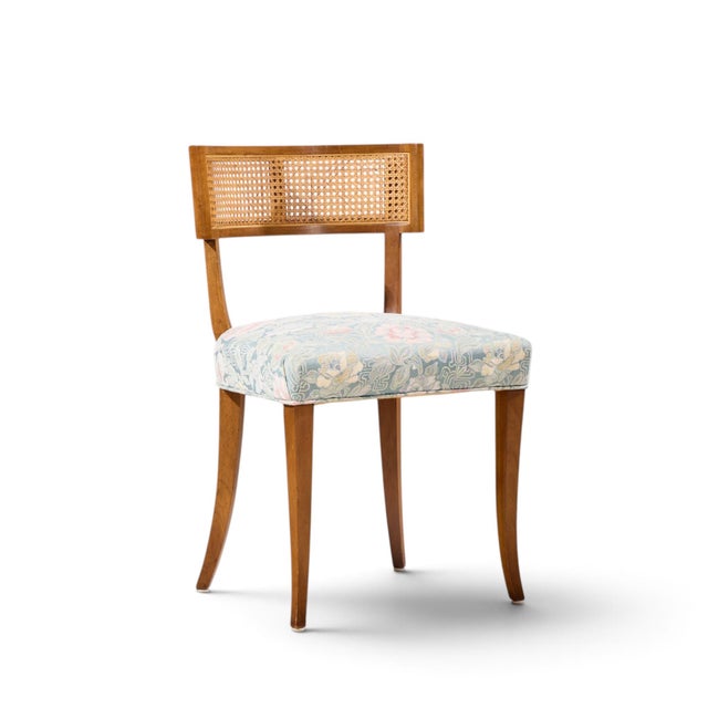 Baker Furniture Company Michael Taylor for Baker Klismos Mid Century Cane Dining Chairs - Set of 4 For Sale - Image 4 of 10
