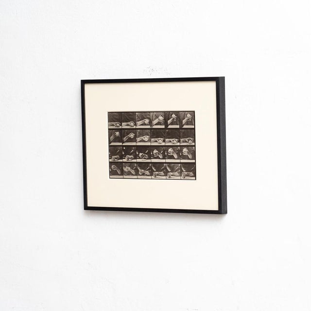 Contemporary Eadweard Muybridge, Black and White Hand with Ball Movement, 1982, Photograph, Framed For Sale - Image 3 of 14