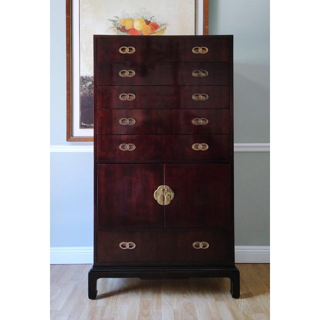 1970s Hollywood Regency Chinoiserie Chest by Michael Taylor for Henredon For Sale - Image 17 of 17