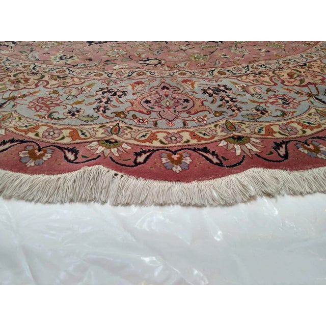 1980s 1980s Super Fine Persian Tabriz, 8'2 X 8'2 Rug For Sale - Image 5 of 6