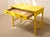 Vintage Hollywood Regency Yellow Campaign Writing Desk For Sale - Image 4 of 11