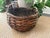 Vintage Rustic Split Bamboo Gathering Basket For Sale - Image 9 of 9