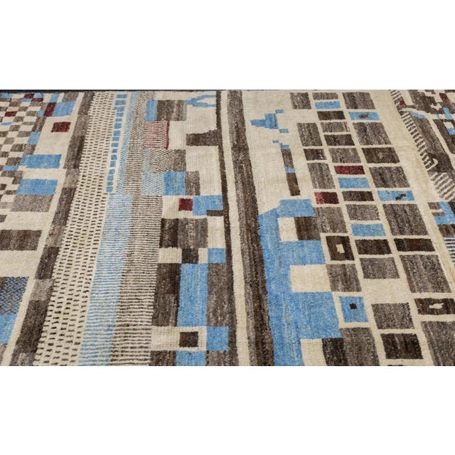 Ivory Vintage Moroccan Rug 6'10'' x 9'11'' For Sale - Image 8 of 12